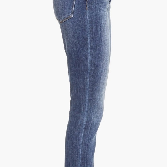 ‘AB’SOLUTION HIGH WAIST RAW HEM SKINNY CROP JEAN - Picture 3 of 9